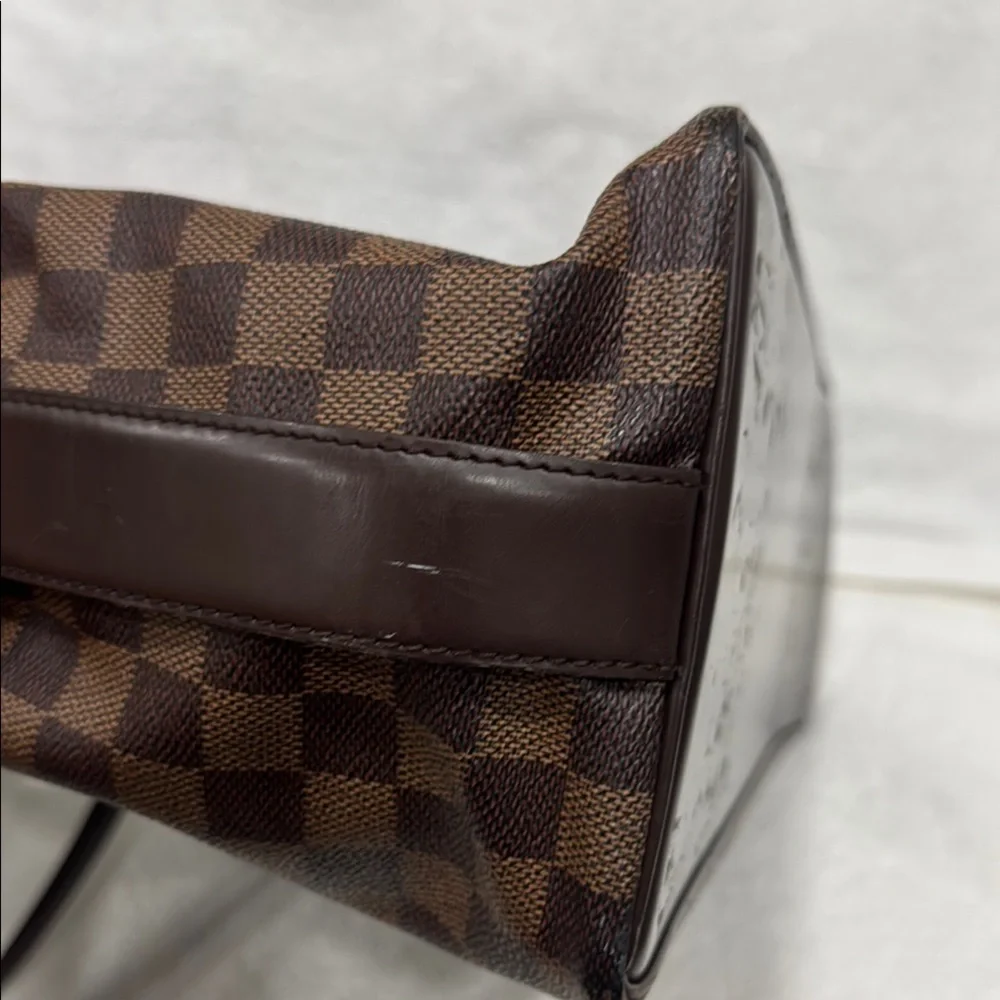 Louis Vuitton Brown Checkered Shoulder Bag - Picture 9 of 14